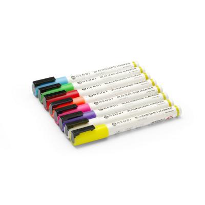 Fixy na tabuli 3 mm, HENDI, 1x bílý, 1x červený, 1x modrý, 1x zelený, 1x žlutý, 1x fialový, 1x oranžový a 1x růžový | 664278